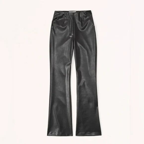 Abercrombie & Fitch Vegan Leather Slim Flare Pant - 27